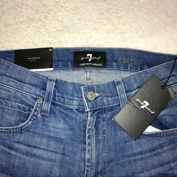 7 For All Mankind👖| Men’s Carsen Blue Jeans Sz 28 - Picture 5 of 6
